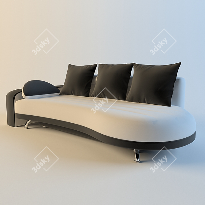 Prague Sofa: Luxurious Comfort for Your Home 3D model image 1