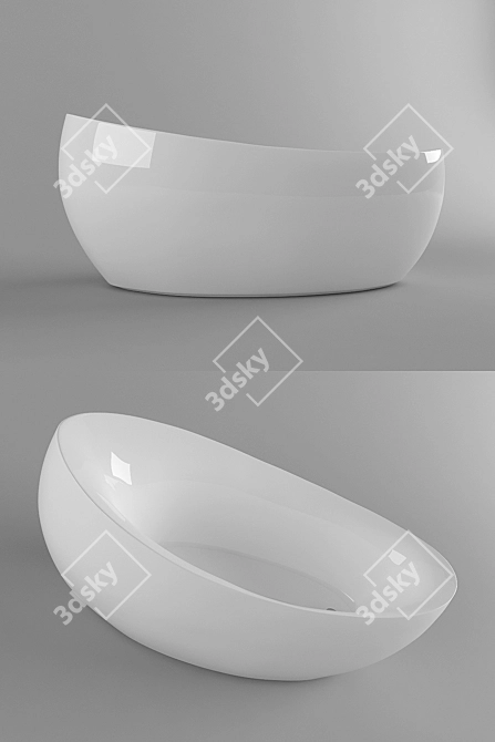 AVEO Villeroy Boch Bath: Freestanding Elegance 3D model image 1