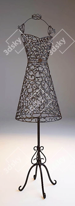 Wireframe Mannequin: Highly Detailed 3D model image 1