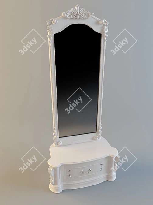 Elegant Reflections: Mirror Floor Isabella 3D model image 1