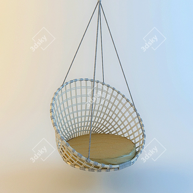 Relaxation Oasis: Hammock 3D model image 1