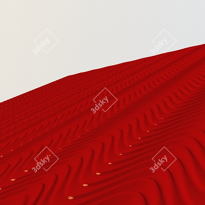Elegant 3D Trideneli Wall Panel 3D model image 1