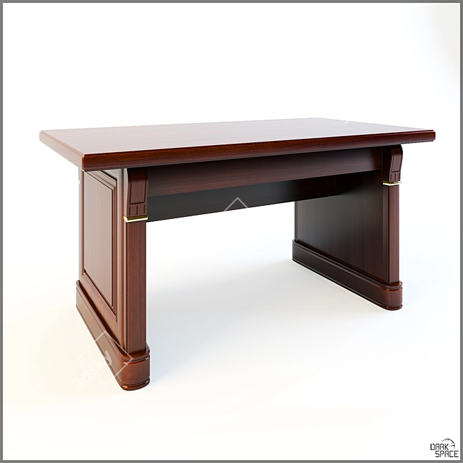 Napoli Writing Desk: Elegant and Functional 3D model image 1