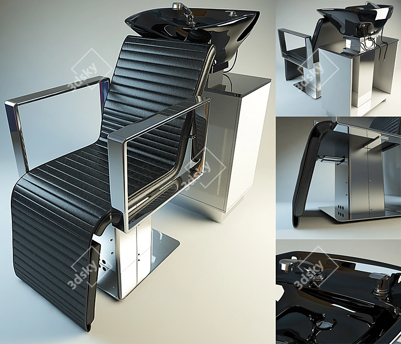 Compact Washing Machine: 1200x660xH960 3D model image 1