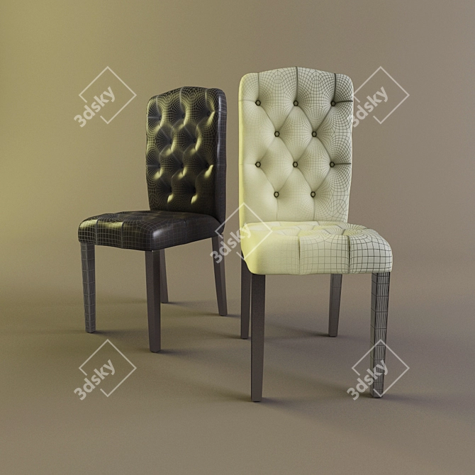 Sleek Mesh Chair 3D model image 1
