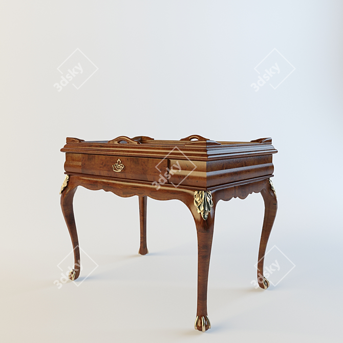 Classic Console Table 3D model image 1