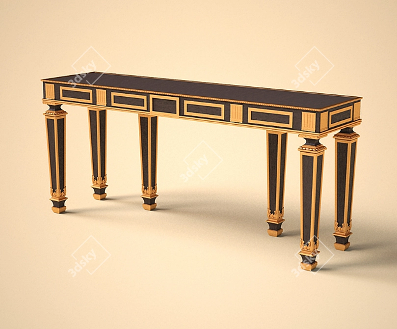Sleek Orsi Console 3D model image 1