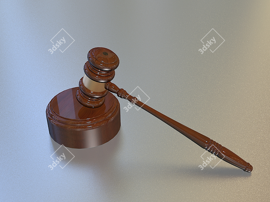 Court Hammer: For Fair Judgement 3D model image 1