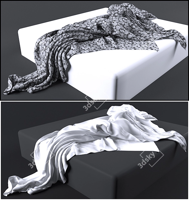  Cozy Dream Bedspread 3D model image 1