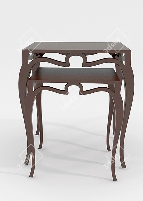 Elegant Bedside Table by Cristopher Guy 3D model image 1