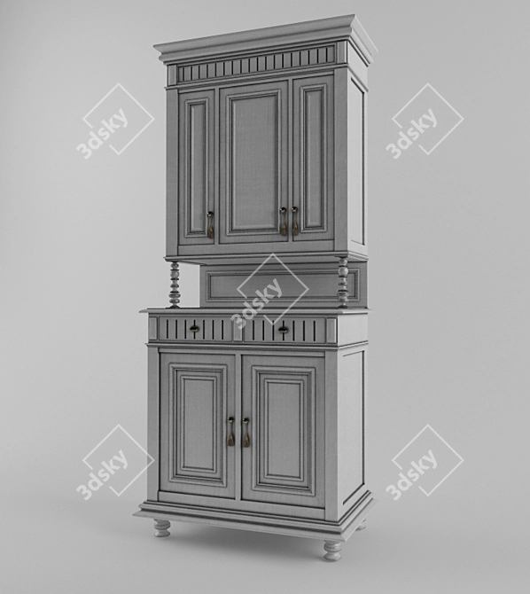 Belgian Buffet 900х500х2100 mm 3D model image 1