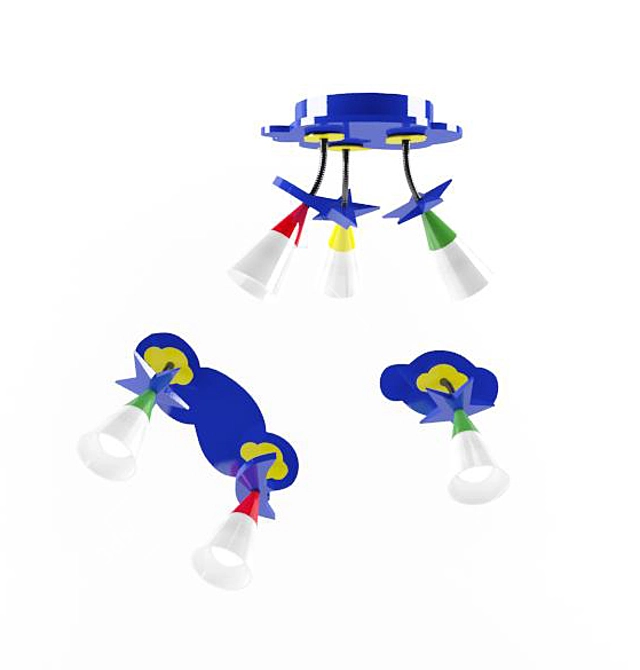 Eglo Cloudy Kids Collection 3D model image 1