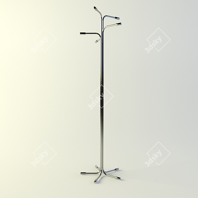 Sleek Coat Hangers 3D model image 1