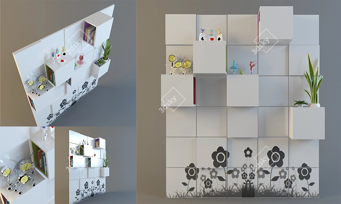 Title: Pop Art Wall Racks 3D model image 1