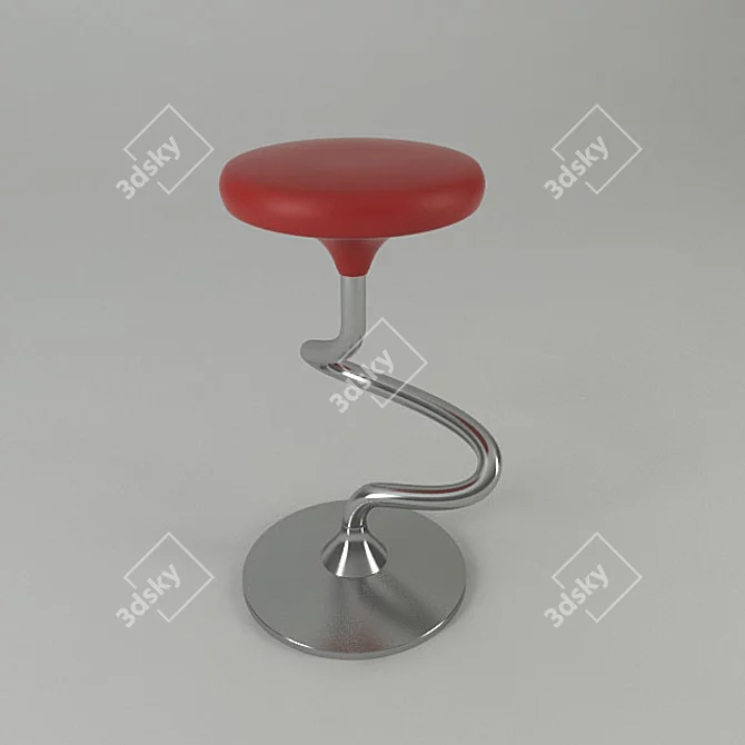 Effezeta Bar Stool 3D model image 1