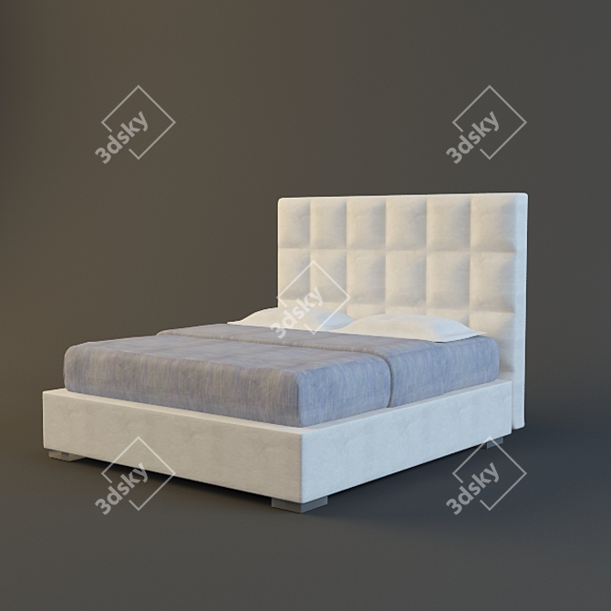 Luxurious William Bed by Cattelan Italia 3D model image 1