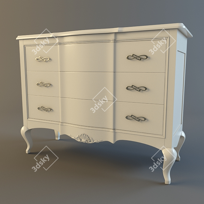 Elegant Giorgiocasa Art. 1150C Commode 3D model image 1