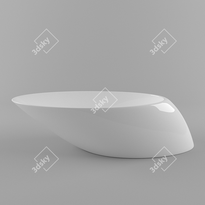 Luxury Touch Free-Standing Bathtub 3D model image 1