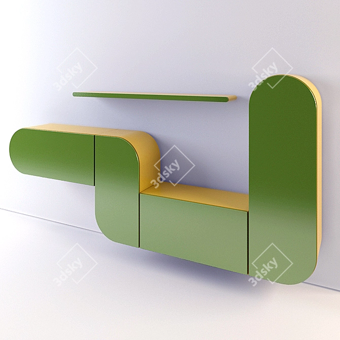 Kids' Wardrobe 3D model image 1