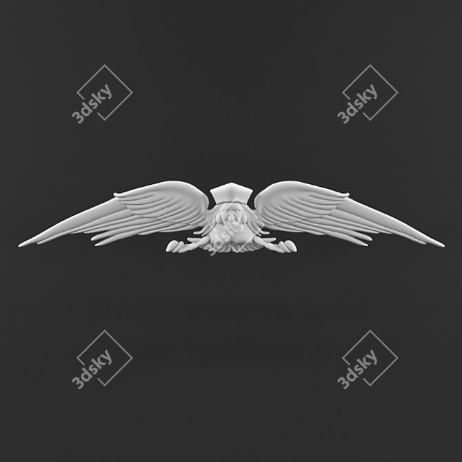 Modern Facade Design: 3D Model with Adjustable Meshsmooth 3D model image 1