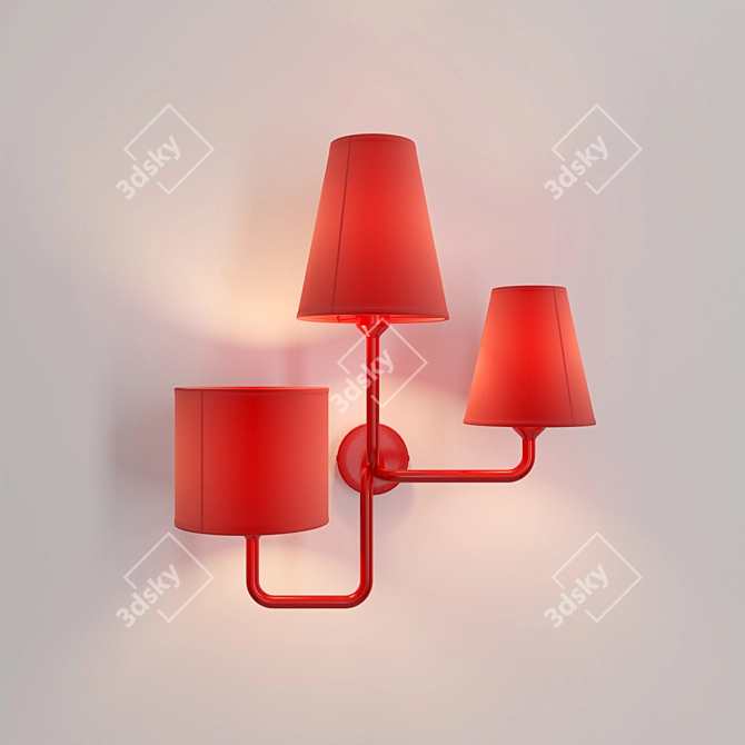 Sleek Almerich TRIA Sconce 3D model image 1