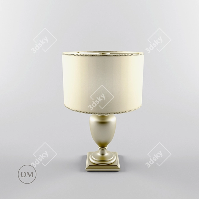 Elegant Desk Lamp by Paolo Lucchetta/Nicole 3D model image 1