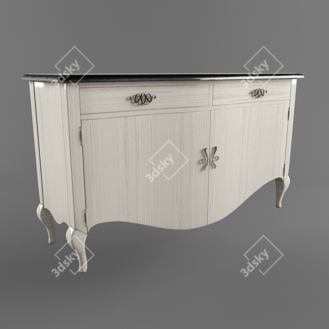 Elegant Cantori Raffaello Bed 3D model image 1