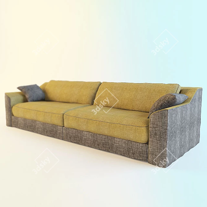 Cozy Comfort Sofa 3D model image 1