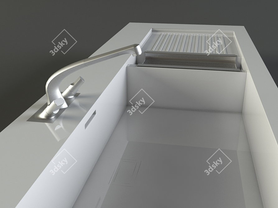 Daxima Mixer + Sink 3D model image 1