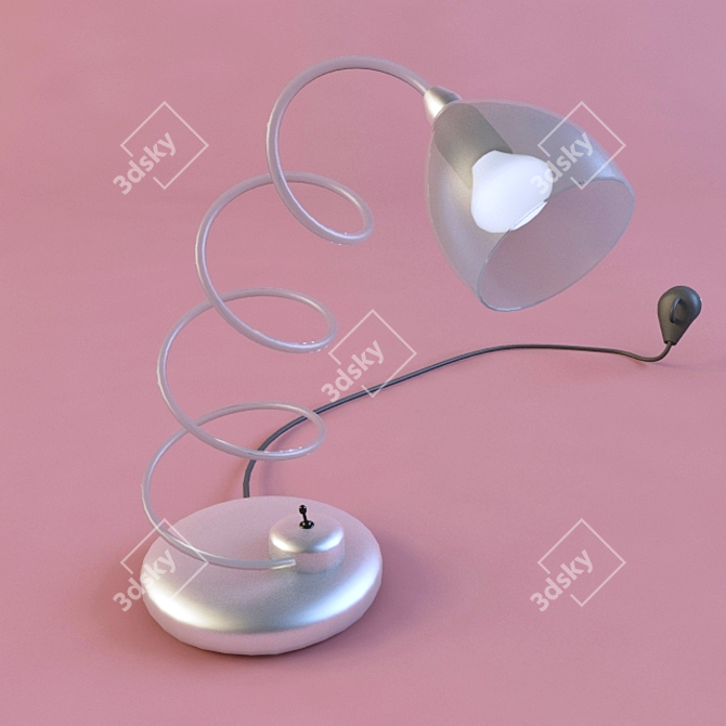 Elegant Desk Lamp 3D model image 1