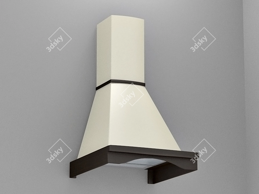 Sleek R60 Vent Hood 3D model image 1