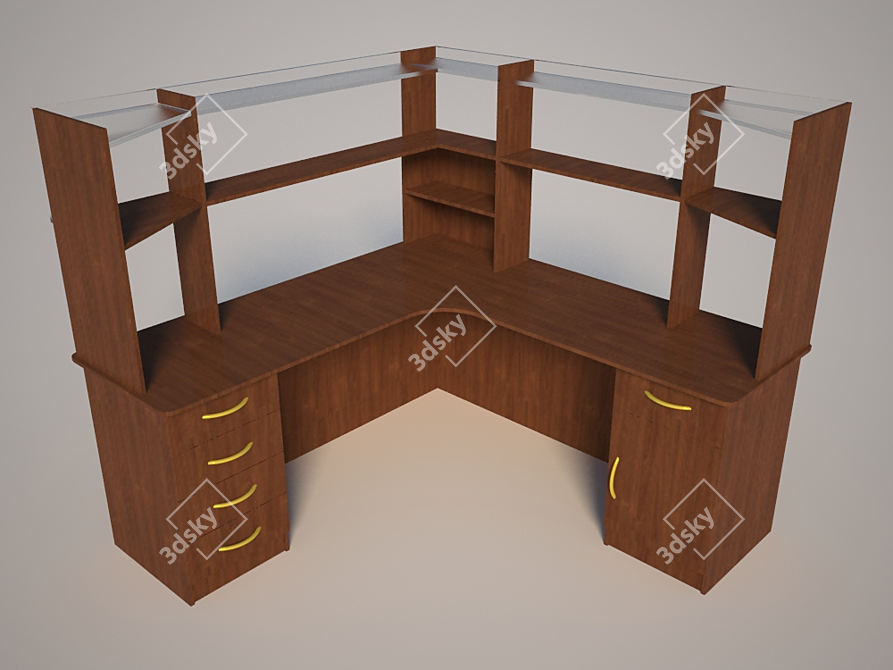 ErgoDesk: Stylish and Functional 3D model image 1