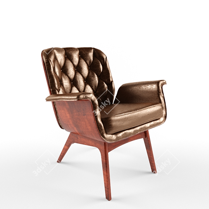 Elegant Mulhauser Kangaroo Lounge Chair 3D model image 1