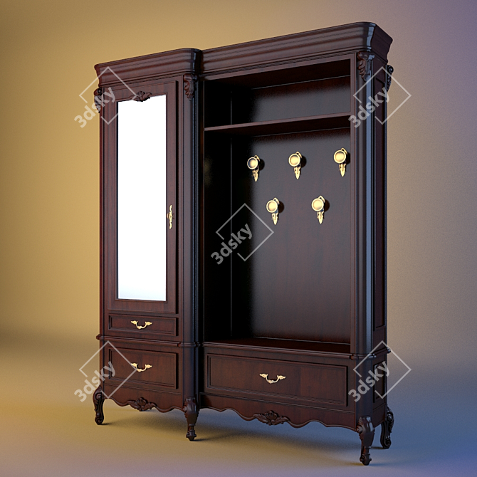 Italian Wardrobe by CAVIO 3D model image 1