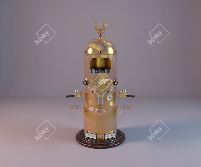 Elegant Espresso Maker: Elektra Verticale P1 3D model image 1