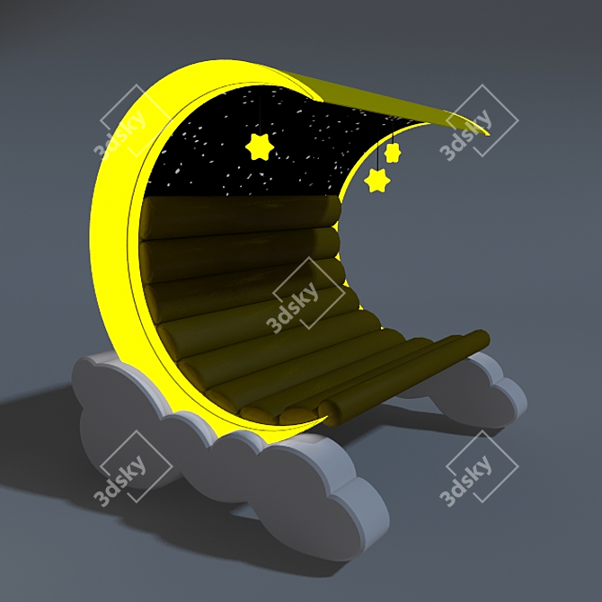 Celestial Night Bench 3D model image 1