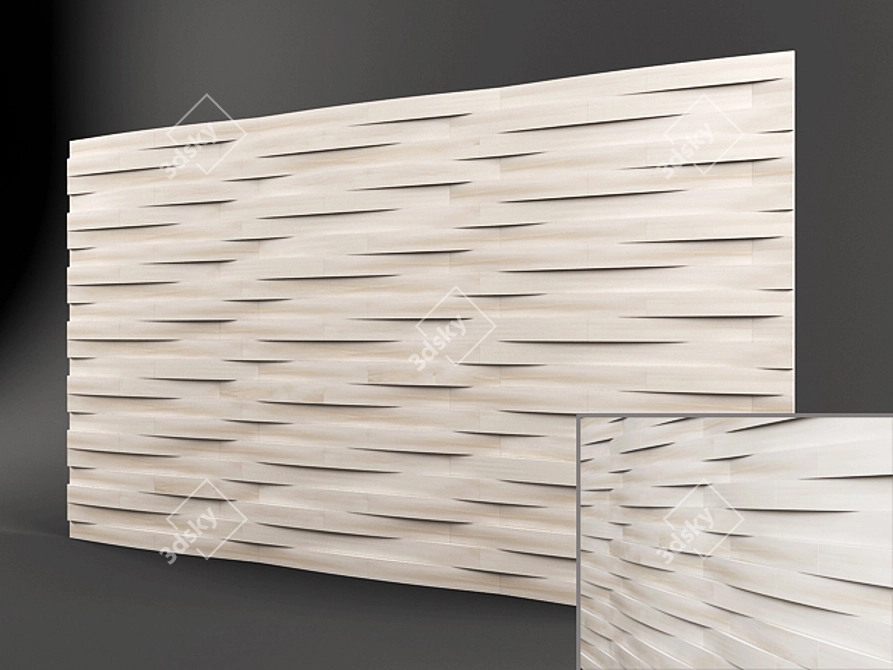 Decorative Wall Panel 3D model image 1