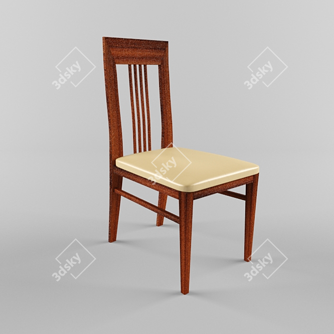 Elegant Elena Chair 3D model image 1