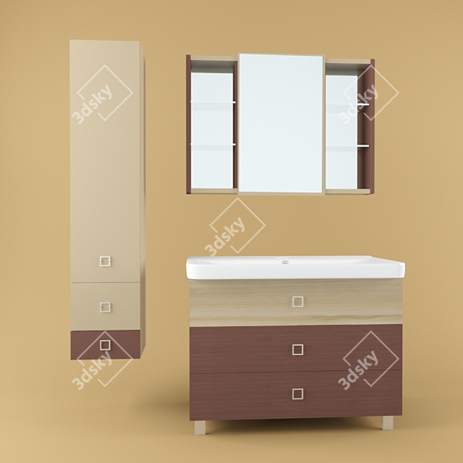 Aquaton Istanbul 105: Elegant Russian Furniture 3D model image 1