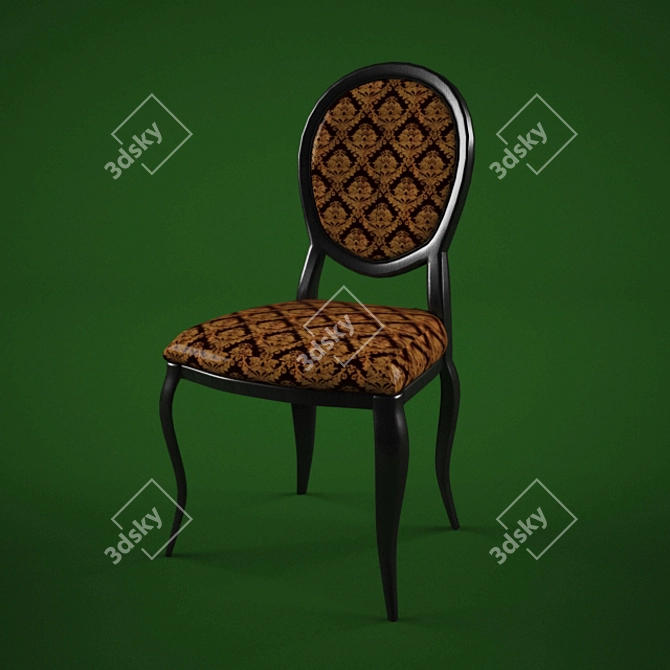 Classic Poly Chair: Timeless Elegance 3D model image 1
