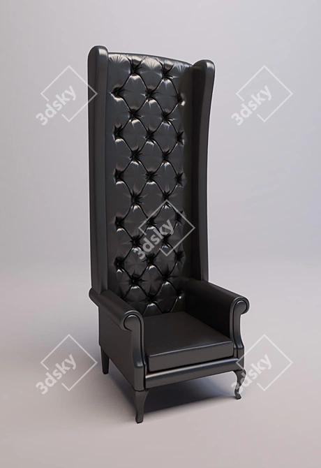 Royal Throne Armchair 3D model image 1