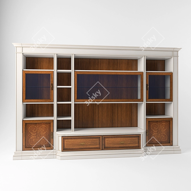 Stylish Stilema "Margot" Wall Unit 3D model image 1