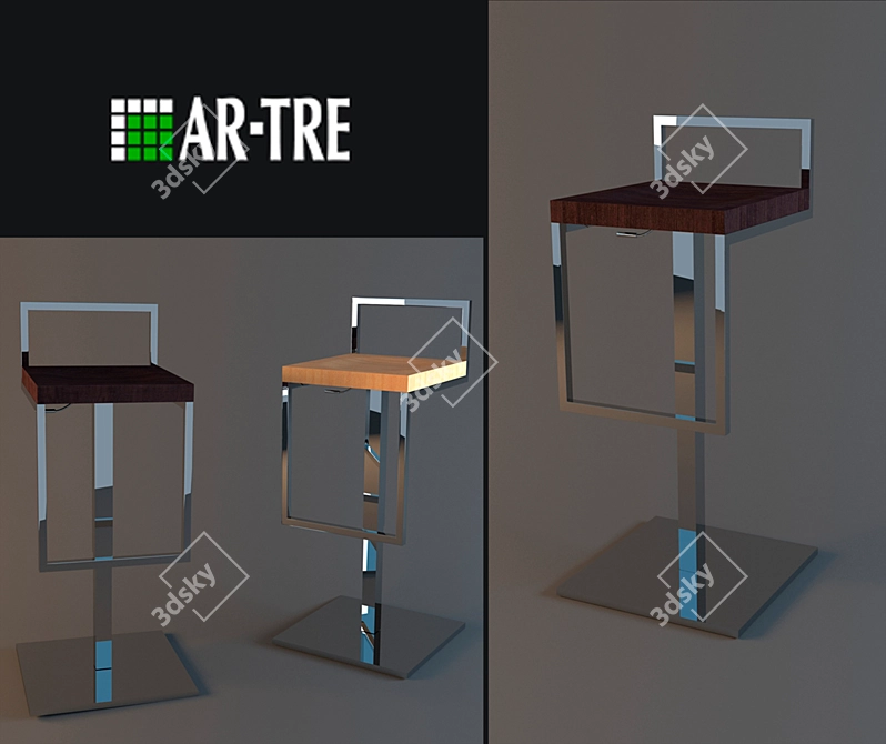 Modern Bar Stool by Ar-tre 3D model image 1