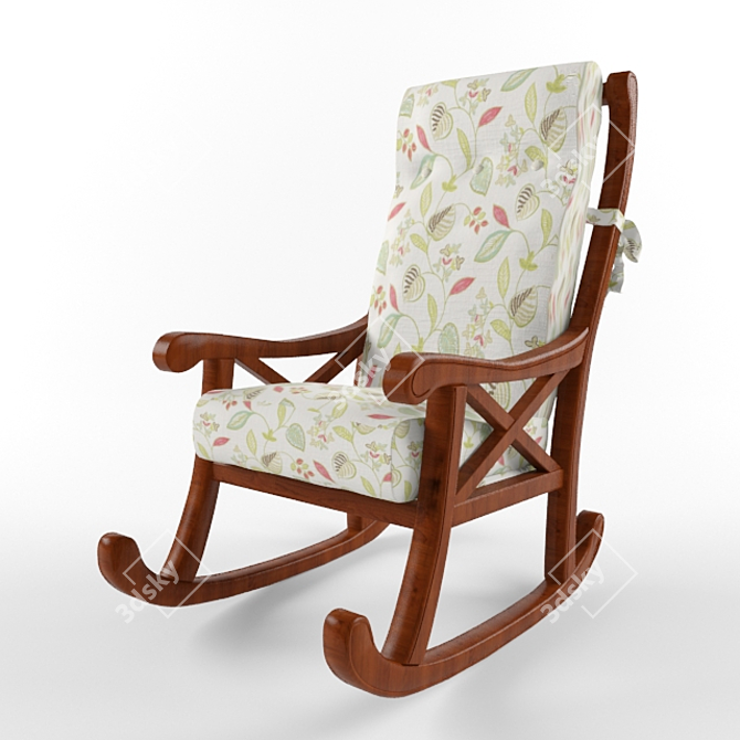 Cousins Nieri Rocking Chair 3D model image 1
