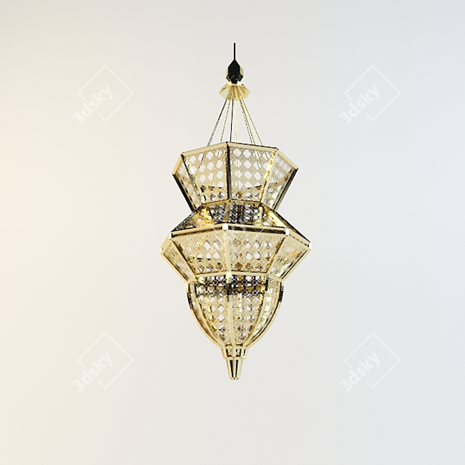 Oriental Charm Pendant 3D model image 1