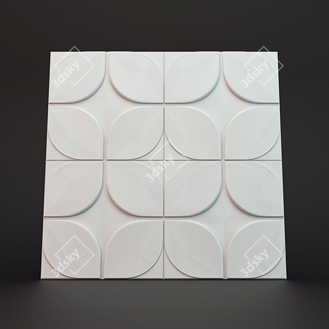 Modern 3D Wall Panel "Artpole 3D model image 1