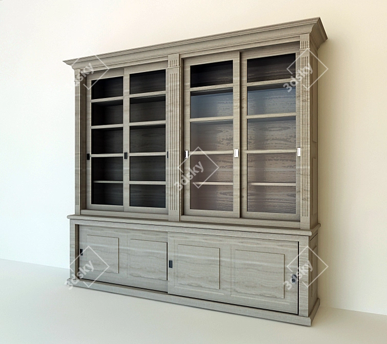 Elegant Eicholtz Cabinet: Russian-inspired Style 3D model image 1