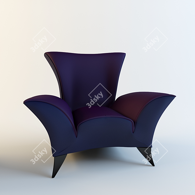 Classic Sydney Armchair 3D model image 1