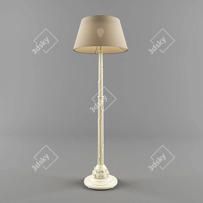Elegant Savio Firmino Torchiere 3D model image 1
