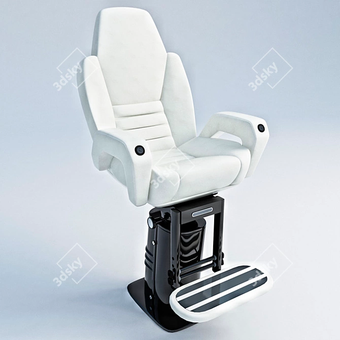 Luxurious Boat Captain Chair 3D model image 1